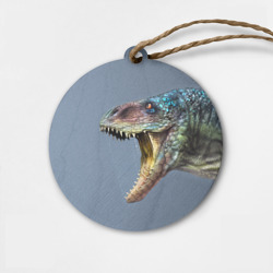 Деревянная игрушка круг Хищный динозавр Dino