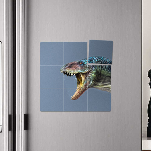 Магнитный плакат 3Х3 Хищный динозавр Dino - фото 4