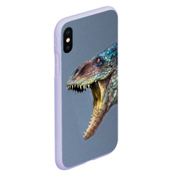 Чехол для iPhone XS Max матовый Хищный динозавр Dino - фото 2