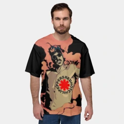 Мужская футболка oversize 3D Red Hot chili peppers Ред Хот чили пепперс - фото 2