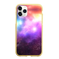 Чехол для iPhone 11 Pro матовый Космос, сияние и звезды