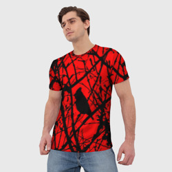Мужская футболка 3D Хоррор "Мрачный лес" - фото 2