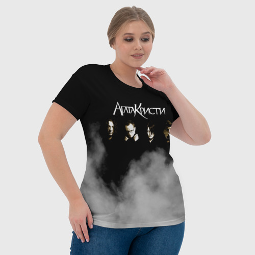 Женская футболка 3D Агата Кристи группа, цвет 3D печать - фото 6