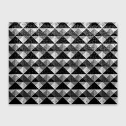 Обложка для студенческого билета Современный геометрический черно белый узор