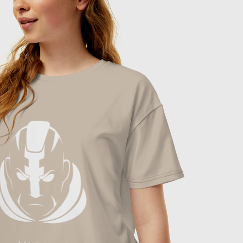 Женская футболка хлопок Oversize с принтом Anti-Mage из Доты 2 (Magina), фото на моделе #1
