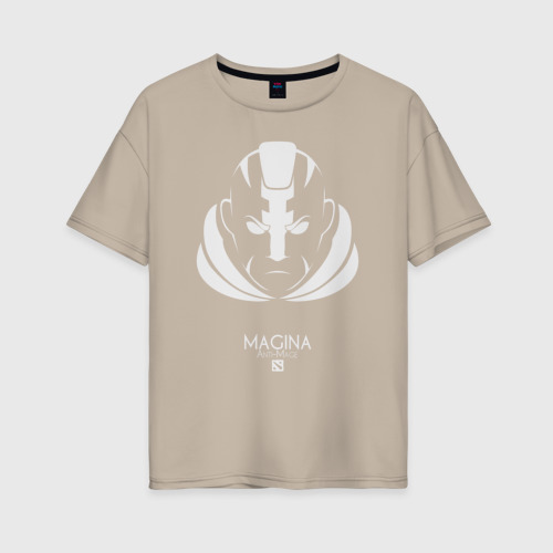 Женская футболка хлопок Oversize с принтом Anti-Mage из Доты 2 (Magina), вид спереди #2
