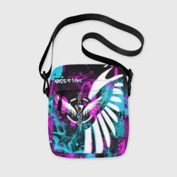 Сумка через плечо 3D Free fire neon