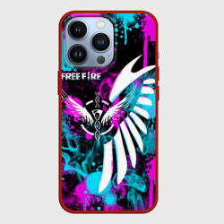 Чехол для iPhone 13 Pro Free fire neon