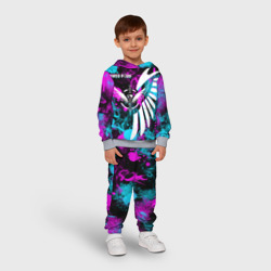 Детский костюм с толстовкой 3D Free fire neon - фото 2