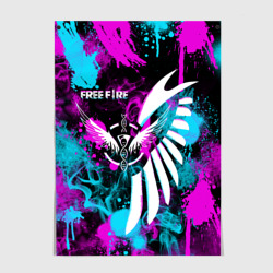 Постер Free fire neon