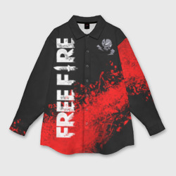 Мужская рубашка oversize 3D Free fire Фри Фаер