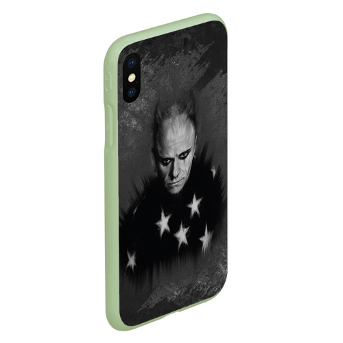 Чехол для iPhone XS Max матовый Keith Charles Flint Кит Флинт, цвет салатовый - фото 3