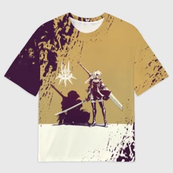 Женская футболка oversize 3D Yorha 2B Nier Automata