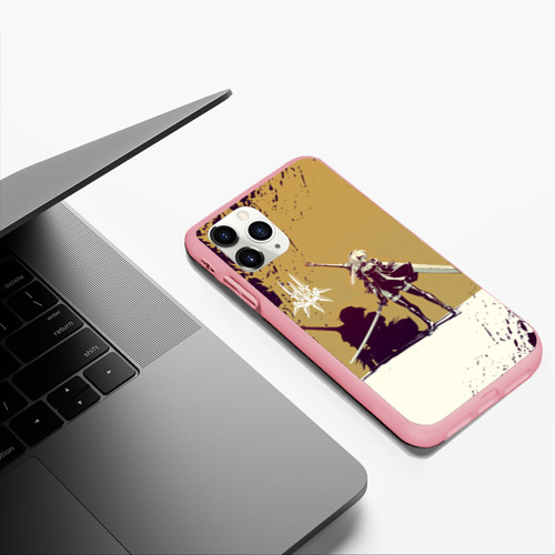Чехол для iPhone 11 Pro Max матовый Yorha 2B Nier Automata, цвет баблгам - фото 5