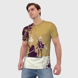 Мужская футболка 3D Yorha 2B Nier Automata - фото 2