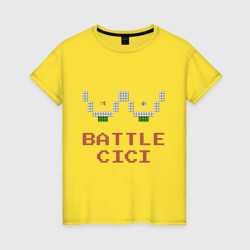 Battle cici – Женская футболка хлопок с принтом купить со скидкой в -20%