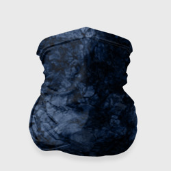 Бандана-труба 3D Темно-синяя текстура камня