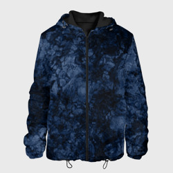 Мужская куртка 3D Темно-синяя текстура камня