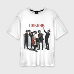 Женская футболка oversize 3D Пикник альбом