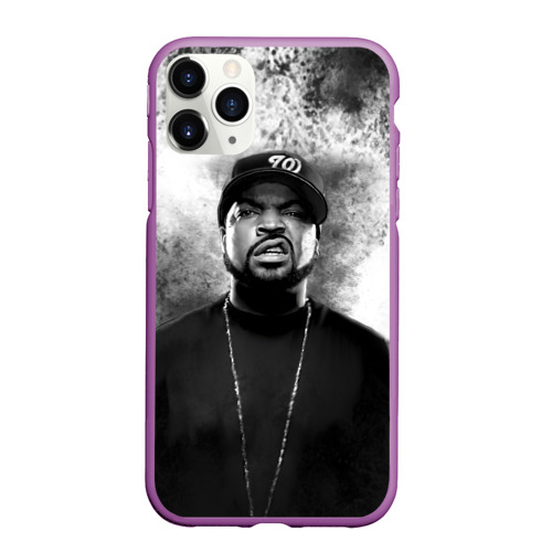 Чехол для iPhone 11 Pro Max матовый Ice Cube Айс Куб, цвет фиолетовый