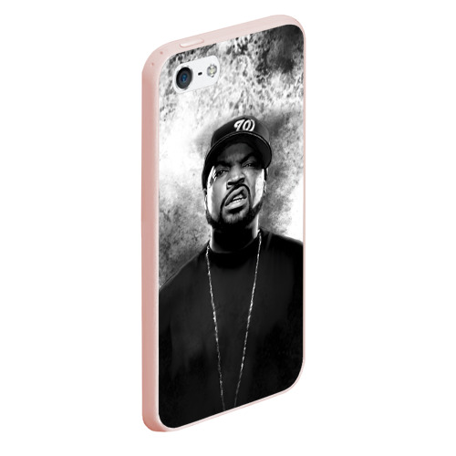 Чехол для iPhone 5/5S матовый Ice Cube Айс Куб, цвет светло-розовый - фото 3