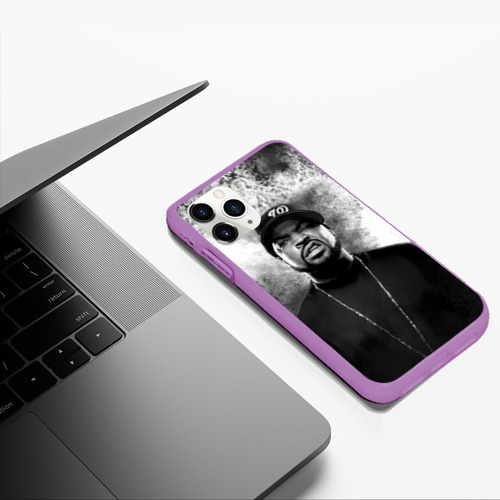 Чехол для iPhone 11 Pro Max матовый Ice Cube Айс Куб, цвет фиолетовый - фото 5
