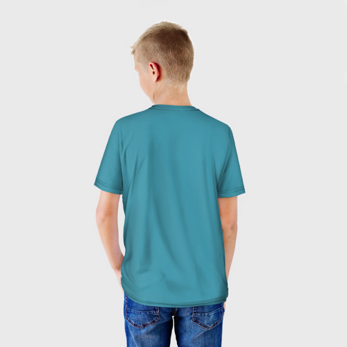 Детская футболка 3D Сиреноголовый и девочка, цвет 3D печать - фото 4