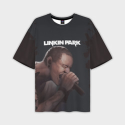 Мужская футболка oversize 3D Chester Linkin Park