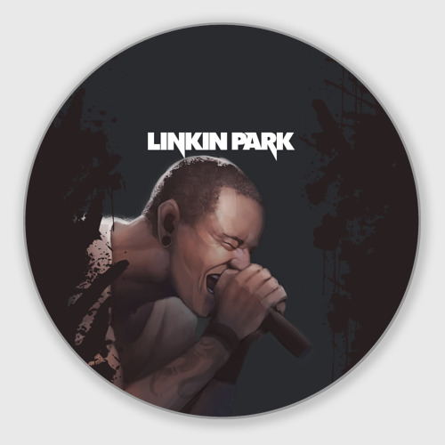 Круглый коврик для мышки Chester Linkin Park