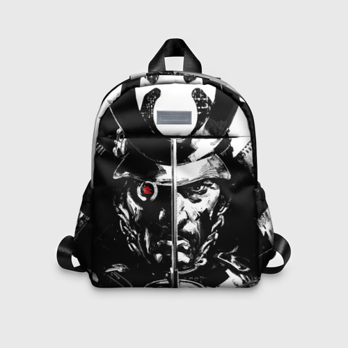 Детский рюкзак 3D Самурай чб Лого +спина