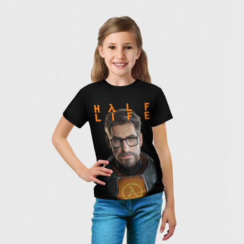 Детская футболка 3D Half-life Freeman Фриман, цвет 3D печать - фото 5