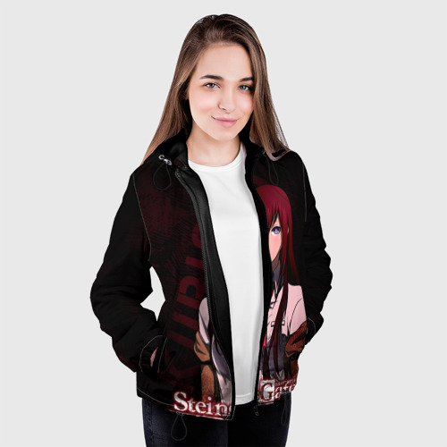 Женская куртка 3D Курису Макисе Врата Штейна, цвет черный - фото 4