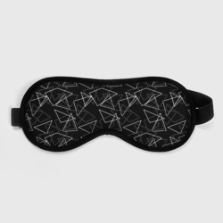 Черно-белый геометрический узор  – Маска для сна 3D с принтом купить