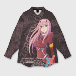 Мужская рубашка oversize 3D Zero Two Любимый во Франксе