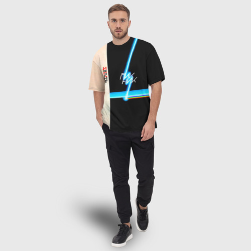 Мужская футболка oversize 3D Иероглиф группа Пикник, цвет 3D печать - фото 5