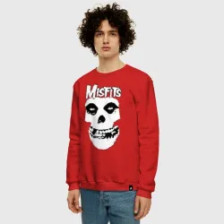 Мужской свитшот хлопок Misfits skull - фото 2