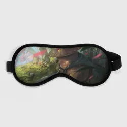 Маска для сна 3D Собака Самурай плачет мем