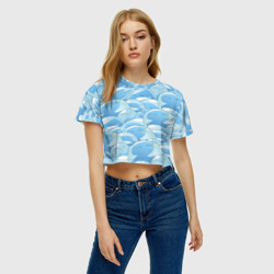 Женская футболка Crop-top 3D О моем перерождение в слизь - фото 2