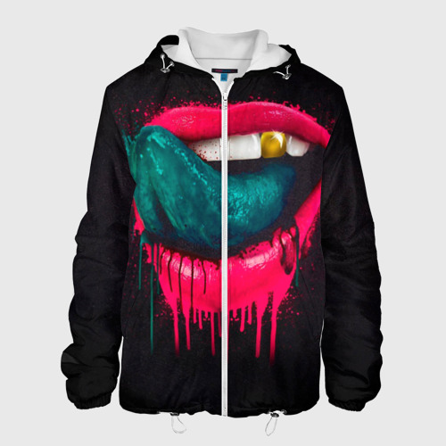 Мужская куртка 3D Ядовитый поцелуй, цвет 3D печать