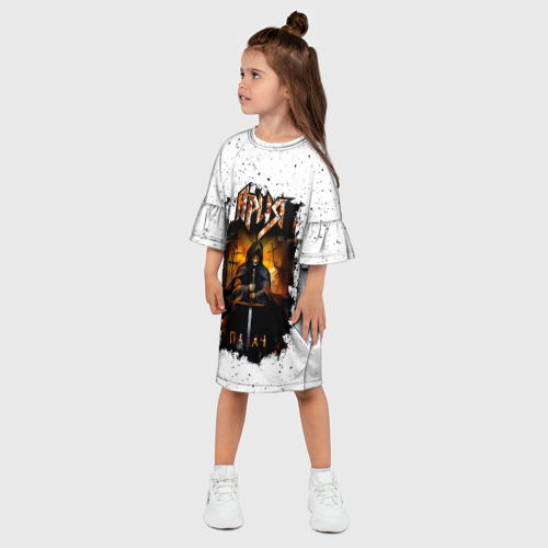 Детское платье 3D Ария палач, цвет 3D печать - фото 3