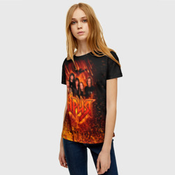 Женская футболка 3D Ария в огне - фото 2