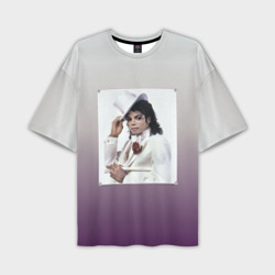 Мужская футболка oversize 3D Майкл Джексон навсегда