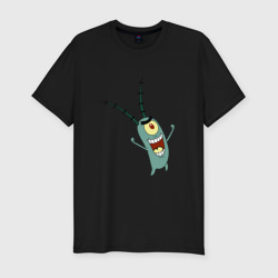 Мужская футболка хлопок Slim Планктон!