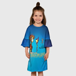 Детское платье 3D Пикник в руках Великана - фото 2