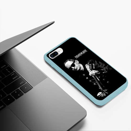 Чехол для iPhone 7Plus/8 Plus матовый Пикник Эдмунд Шклярский, цвет мятный - фото 5