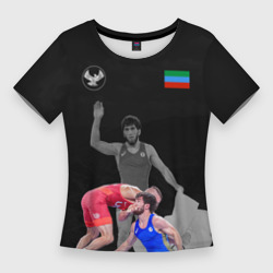 Женская футболка 3D Slim Dagestan wrestling Uguev