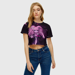 Женская футболка Crop-top 3D Джунко Эношима Данганронпа - фото 2