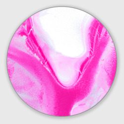Круглый коврик для мышки Жидкий пурпур