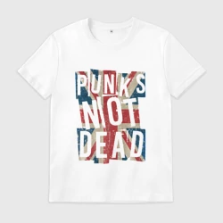 Мужская футболка хлопок Punks not dead