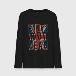 Мужской лонгслив хлопок Punks not dead